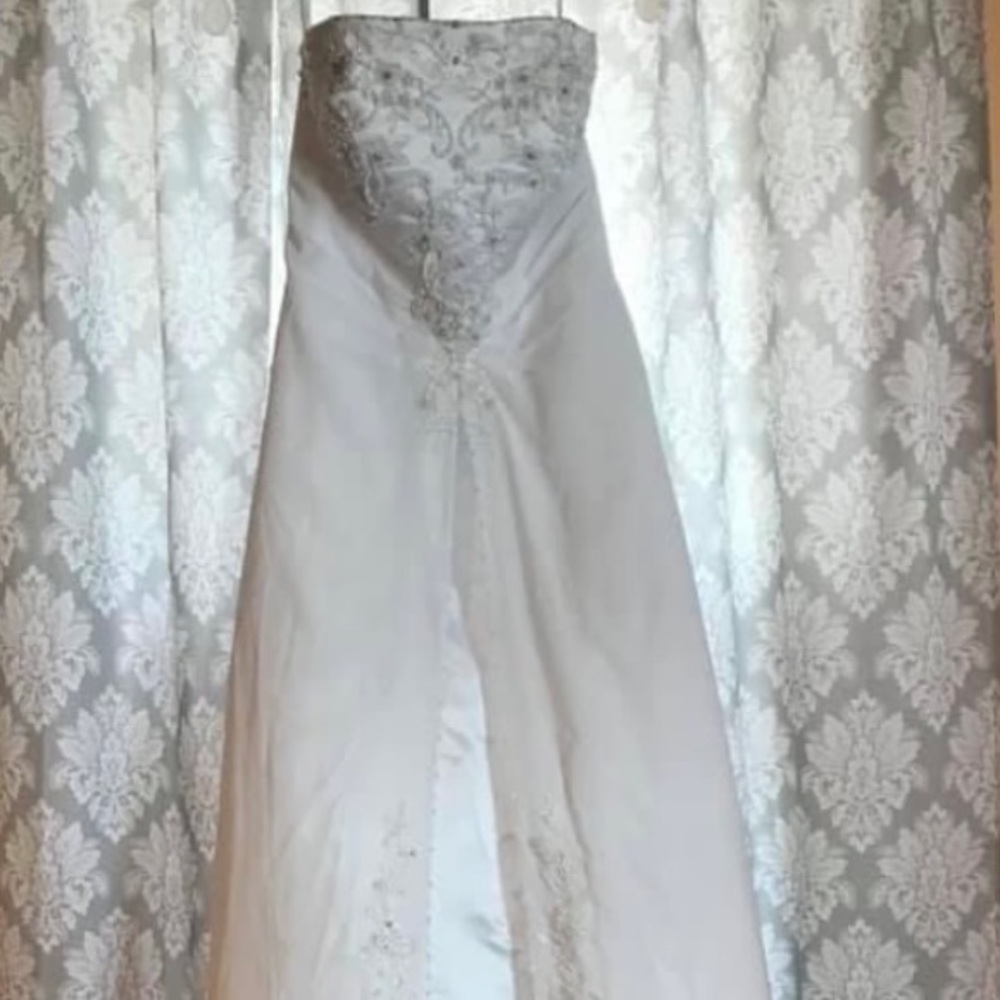 Size 10 A Line David’s Bridal Gown